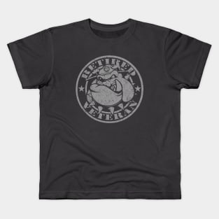 USMC MARINE BULLDOG - RETIRED VETERAN Kids T-Shirt